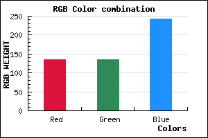 rgb background color #8787F3 mixer