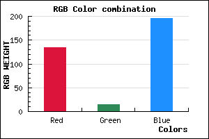 rgb background color #870FC3 mixer