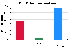 rgb background color #870FEB mixer