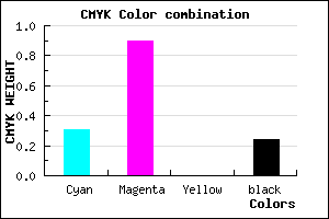 #8713C3 color CMYK mixer