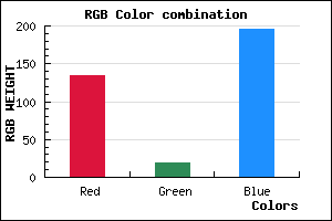 rgb background color #8713C3 mixer