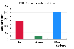 rgb background color #8717CD mixer