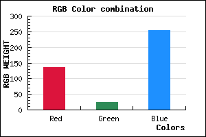 rgb background color #8717FF mixer