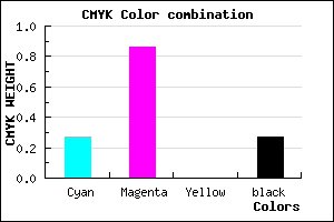 #8719B9 color CMYK mixer