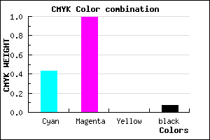 #8703ED color CMYK mixer
