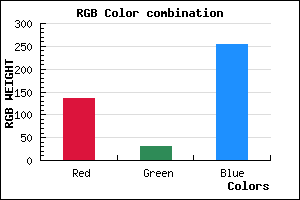 rgb background color #871FFD mixer