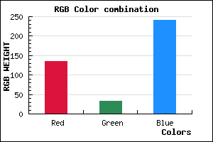 rgb background color #8721F0 mixer
