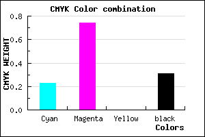 #872DAF color CMYK mixer