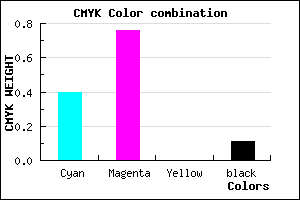 #8736E2 color CMYK mixer