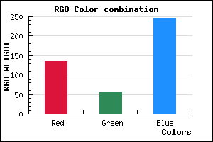rgb background color #8736F6 mixer
