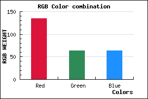 rgb background color #873F3F mixer