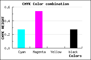 #8755B9 color CMYK mixer