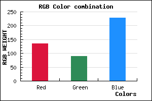 rgb background color #875AE4 mixer