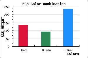 rgb background color #875DEB mixer