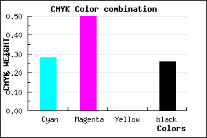 #875EBC color CMYK mixer