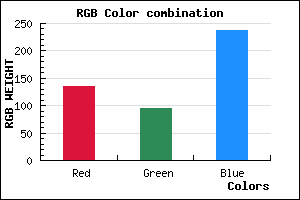 rgb background color #875EED mixer