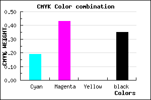 #875FA7 color CMYK mixer