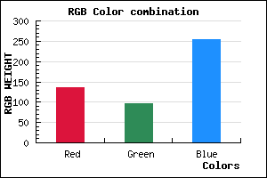 rgb background color #8760FF mixer