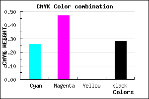 #8761B7 color CMYK mixer