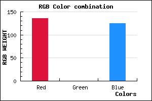 rgb background color #88007D mixer
