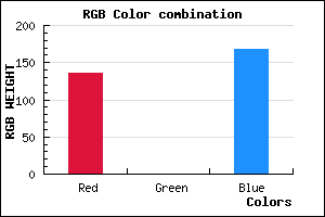 rgb background color #8800A8 mixer