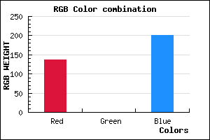 rgb background color #8800C9 mixer