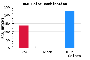 rgb background color #8800E2 mixer