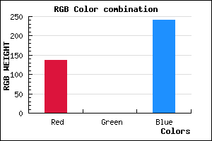 rgb background color #8800F0 mixer