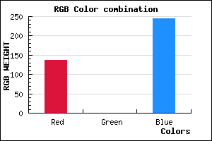 rgb background color #8800F5 mixer