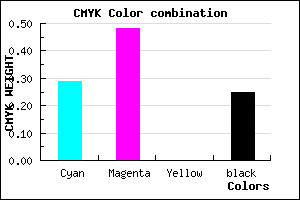 #8864C0 color CMYK mixer