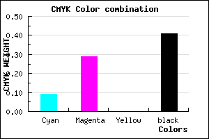 #886A96 color CMYK mixer