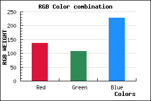 rgb background color #886BE5 mixer