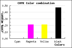 #886C6C color CMYK mixer