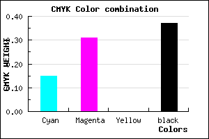 #886EA0 color CMYK mixer