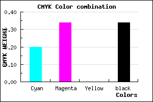 #886FA9 color CMYK mixer