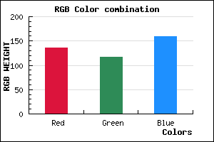 rgb background color #88759F mixer