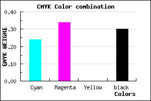 #8877B3 color CMYK mixer