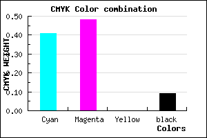 #8878E8 color CMYK mixer