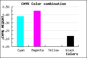 #8879DD color CMYK mixer