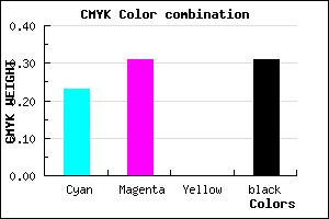 #887BB1 color CMYK mixer