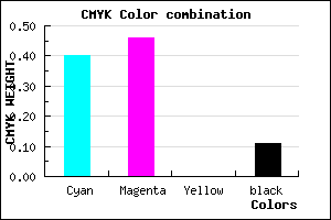#887CE4 color CMYK mixer