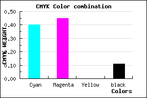 #887EE4 color CMYK mixer
