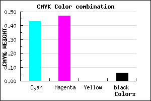 #887EEF color CMYK mixer
