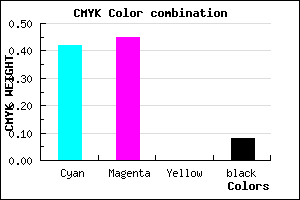 #8881EB color CMYK mixer