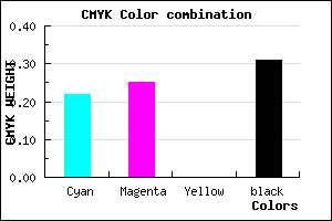 #8883AF color CMYK mixer