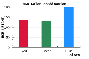 rgb background color #8883C7 mixer