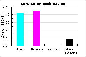 #8883EB color CMYK mixer