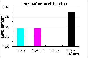 #8887A5 color CMYK mixer