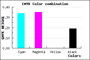 #8887CF color CMYK mixer