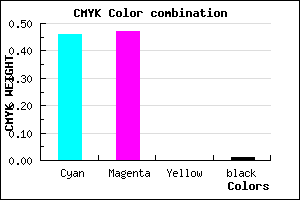 #8887FD color CMYK mixer